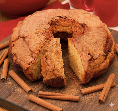 Mama’s Cakes classic cinnamon bundt cake – traditional flavor
